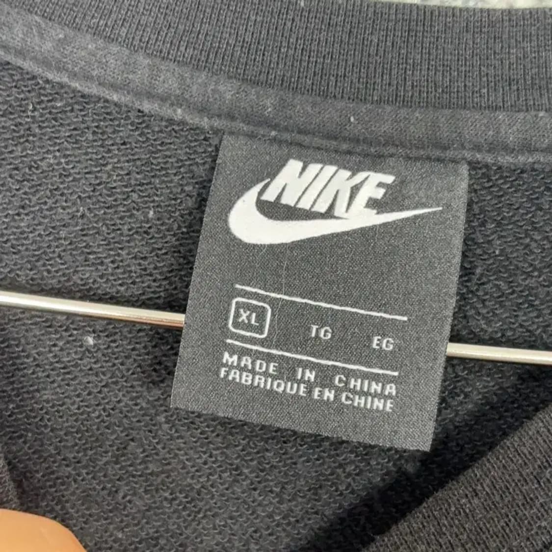 나이키 블랙 로고 오버핏 맨투맨 XL 상품이미지3