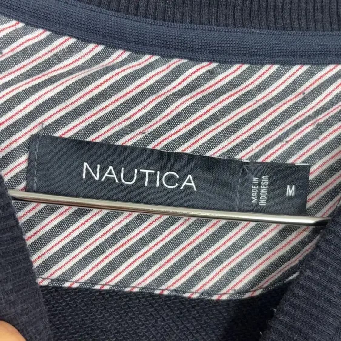 노티카 스펠 로고 프린팅 네이비 맨투맨 M 상품이미지4