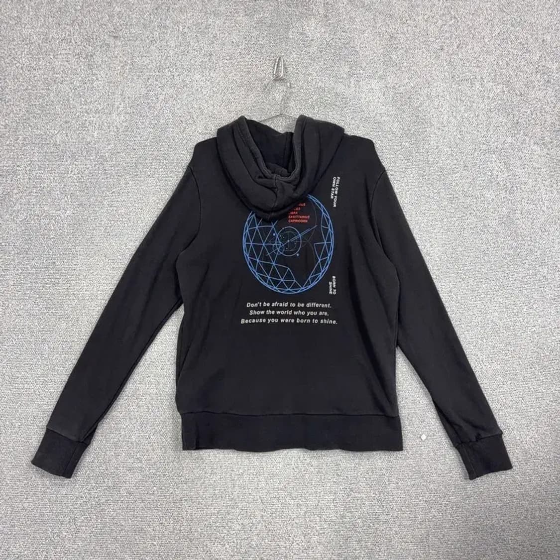 휠라 블랙 로고 빈티지 오버핏 후드티 MEDIUM 상품이미지2