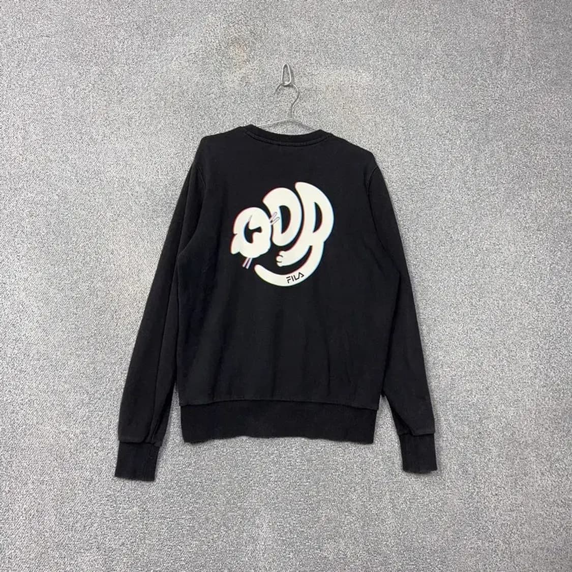 휠라 캐주얼 프린팅 블랙 맨투맨 95(M) 상품이미지2