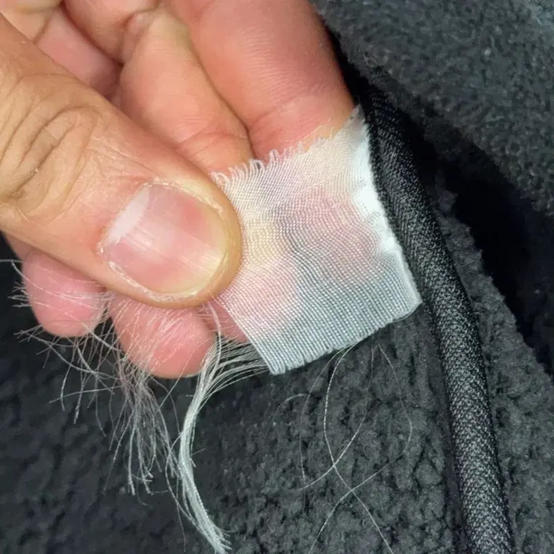 험머 패치 로고 블랙 플리스 후리스 후드 집업 XL 상품이미지4