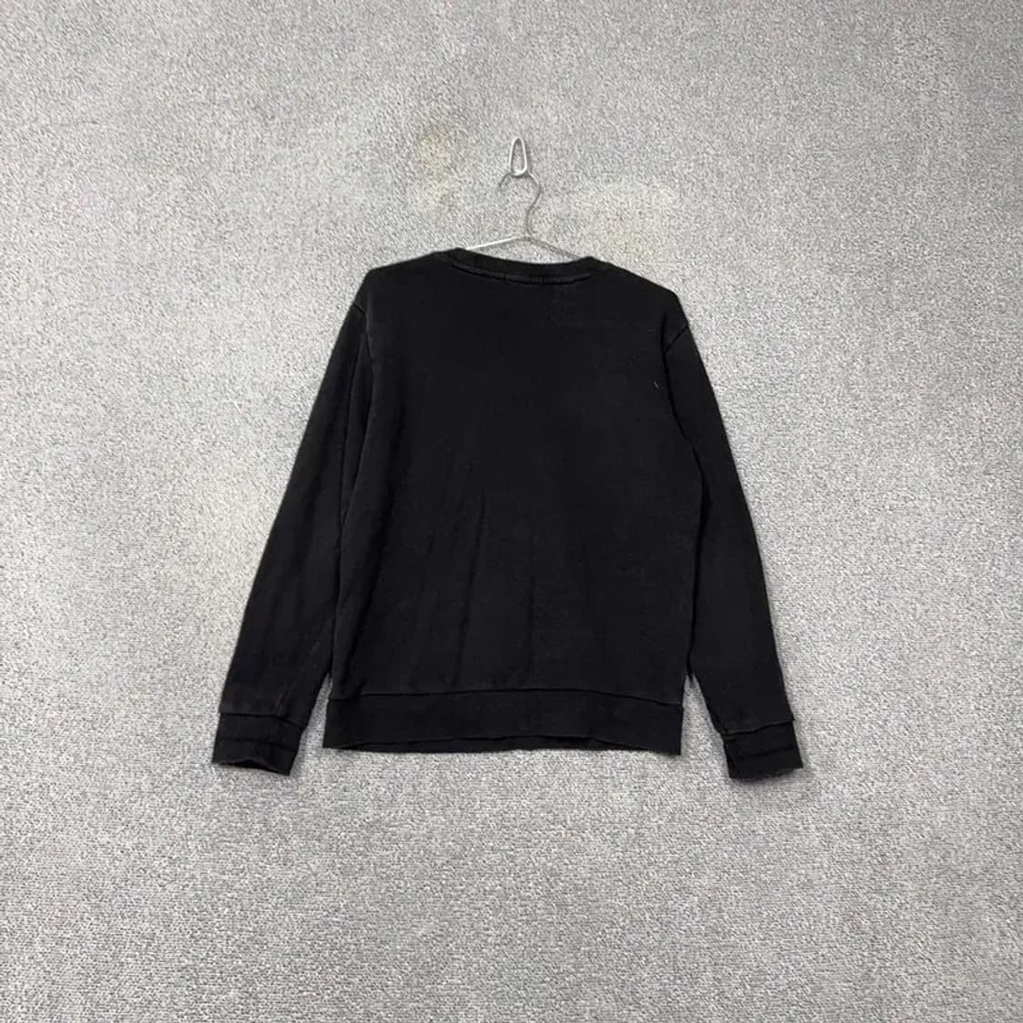 게스 남성 로고 캐주얼 블랙 맨투맨 M 상품이미지2