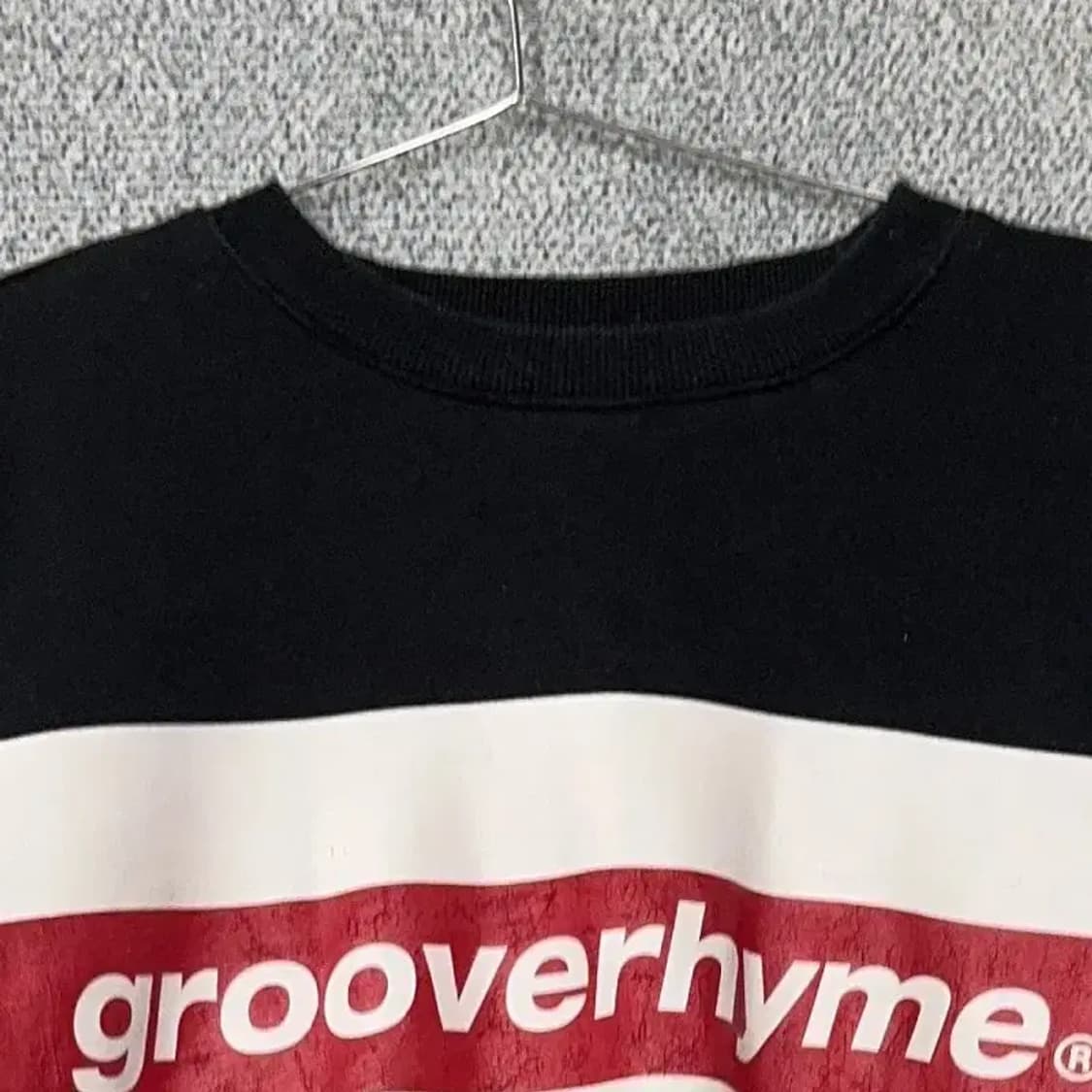 그루브라임 프린팅 블랙 맨투맨 S 상품이미지3