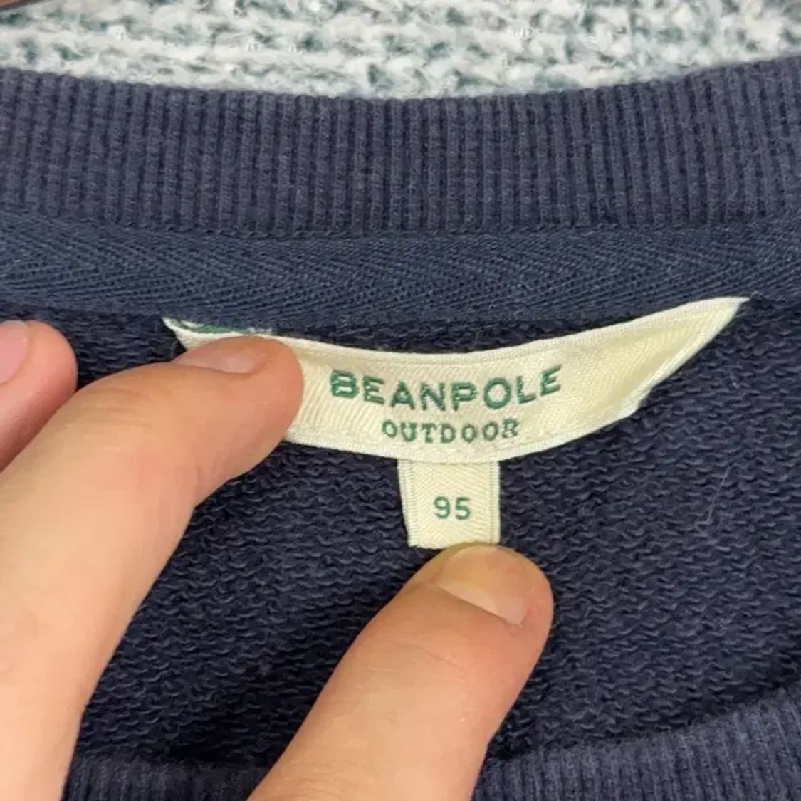 빈폴 네이비 로고 긴팔 티 95 상품이미지3