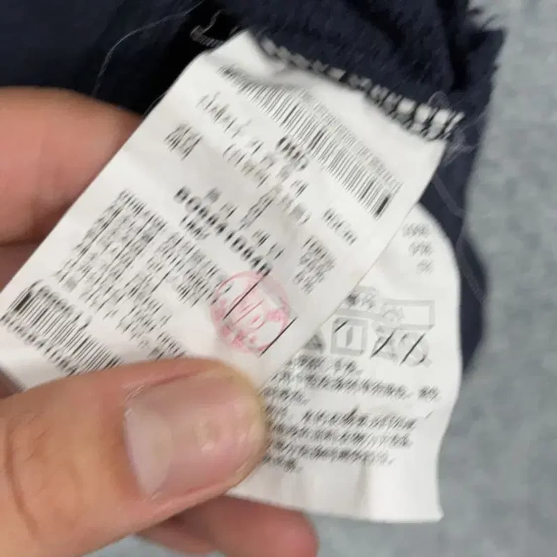 빈폴 네이비 로고 긴팔 티 95 상품이미지4