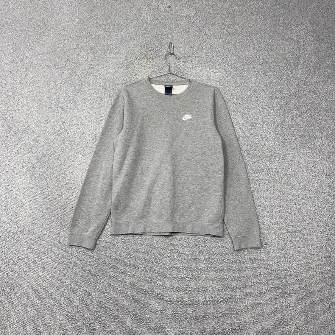 나이키 라이트 그레이 로고 스우시 맨투맨 L 상품이미지1
