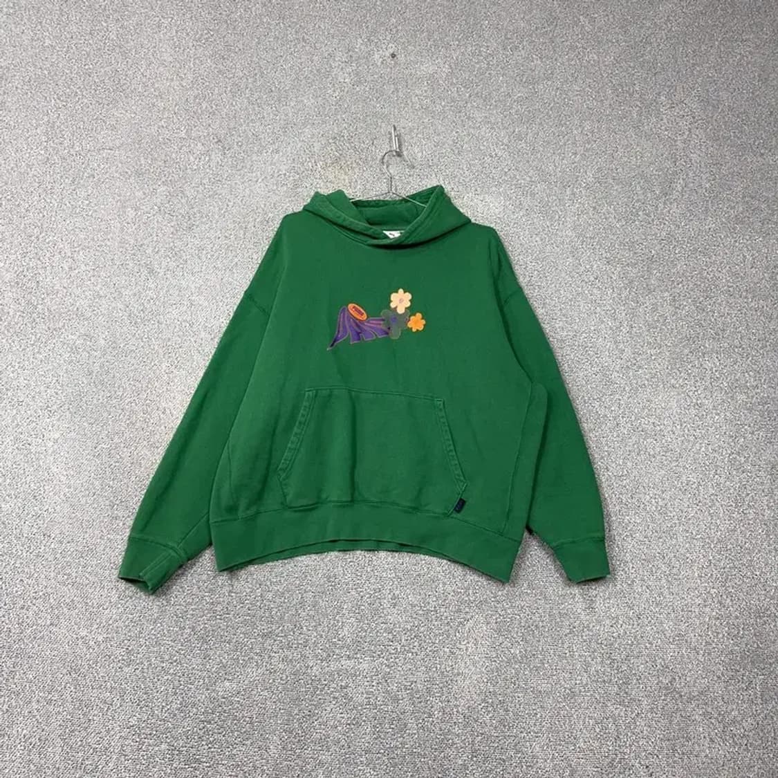 푸마 플라워 로고 오버핏 스웻 그린 후드티 XL 상품이미지1