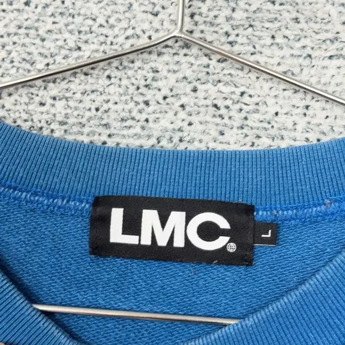 LMC 로고 블루 맨투맨 L 상품이미지3