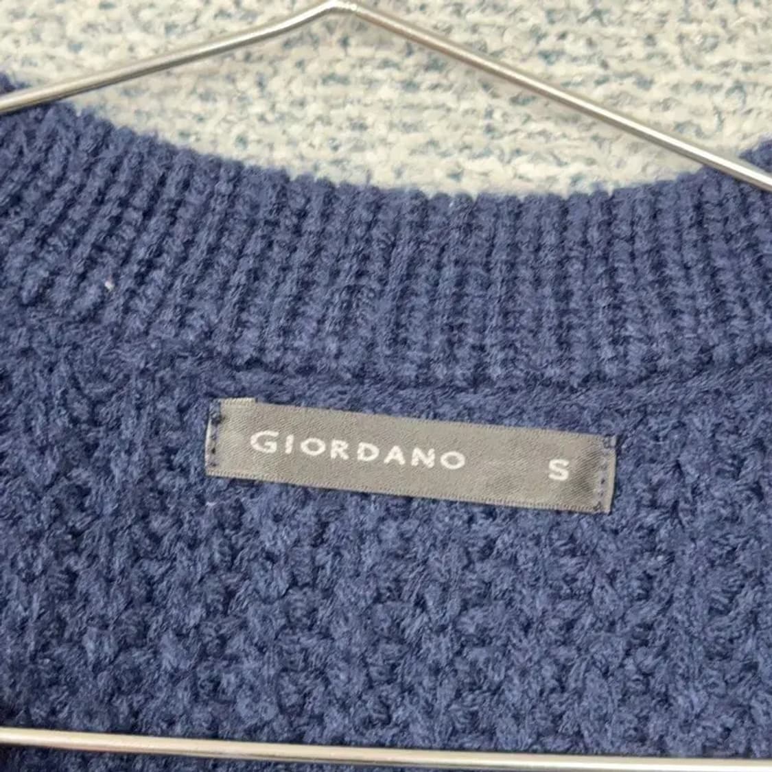 지오다노 남성 네이비 가디건 S 상품이미지5