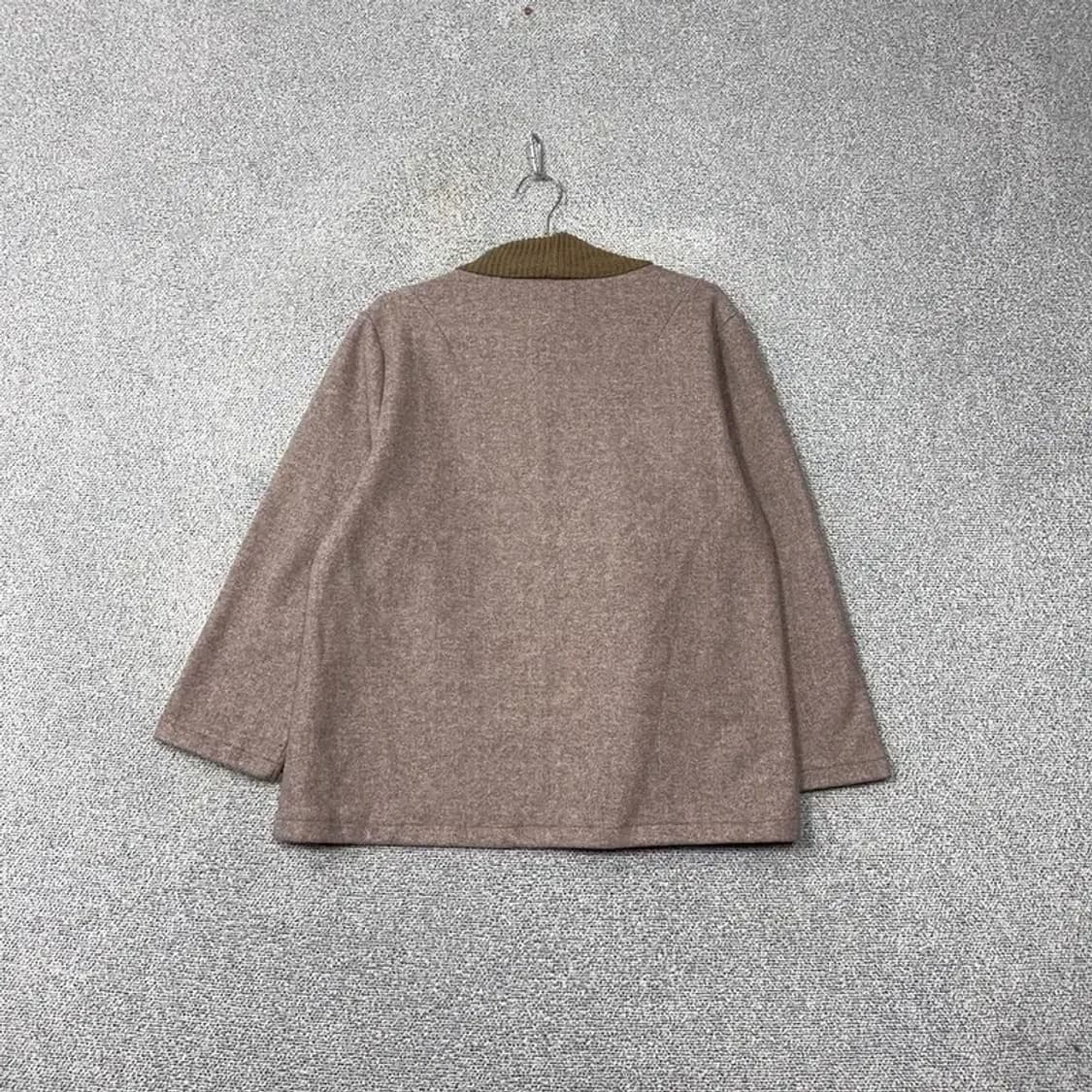 엘르 오버핏 프린팅 브라운 맨투맨 100 상품이미지2