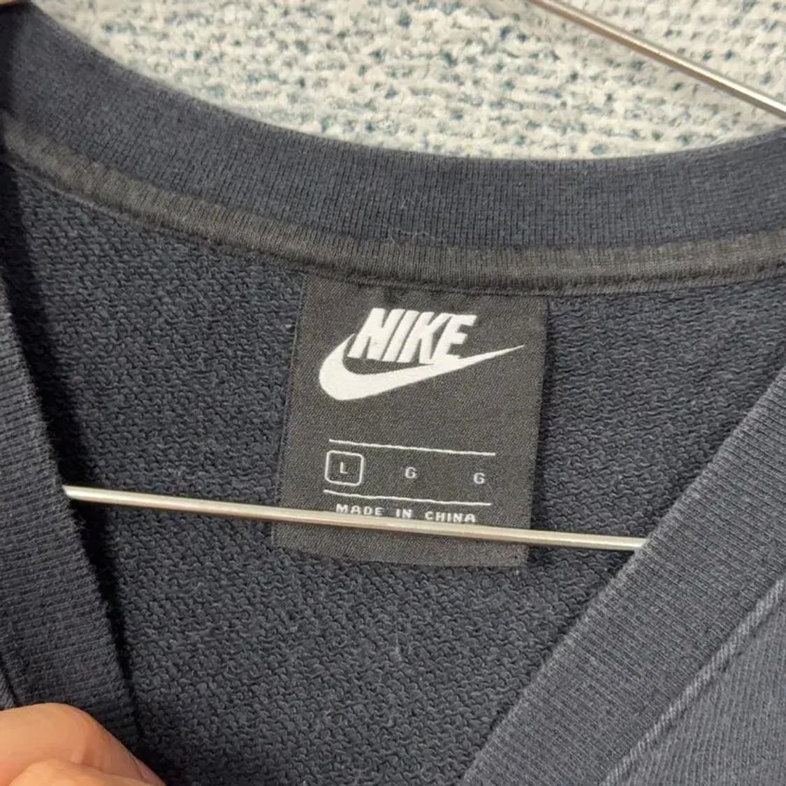 나이키 스우시 블랙 캐주얼 맨투맨 L 상품이미지3