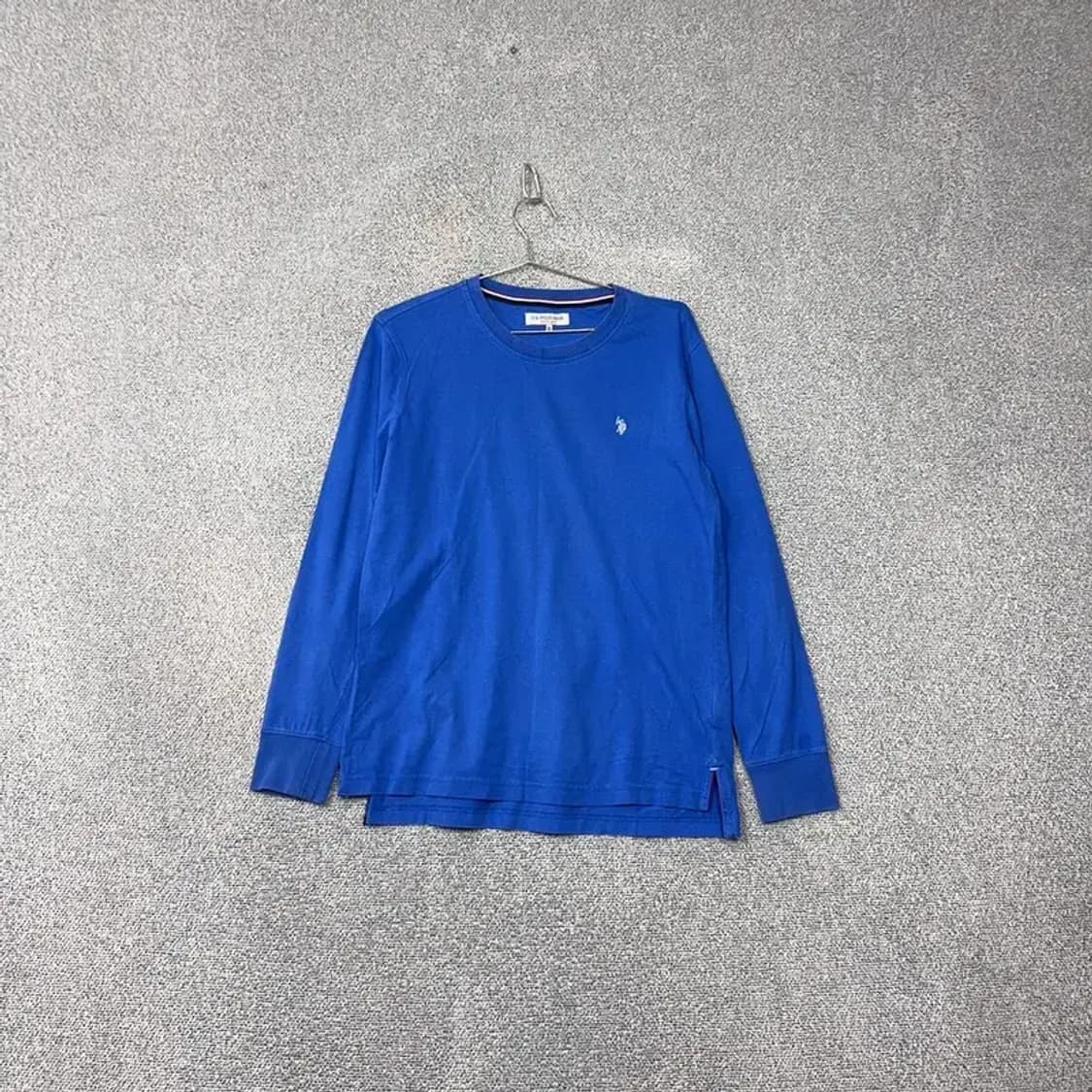 US 폴로아쎈 캐주얼 남성 블루 긴팔 티 L 상품이미지1