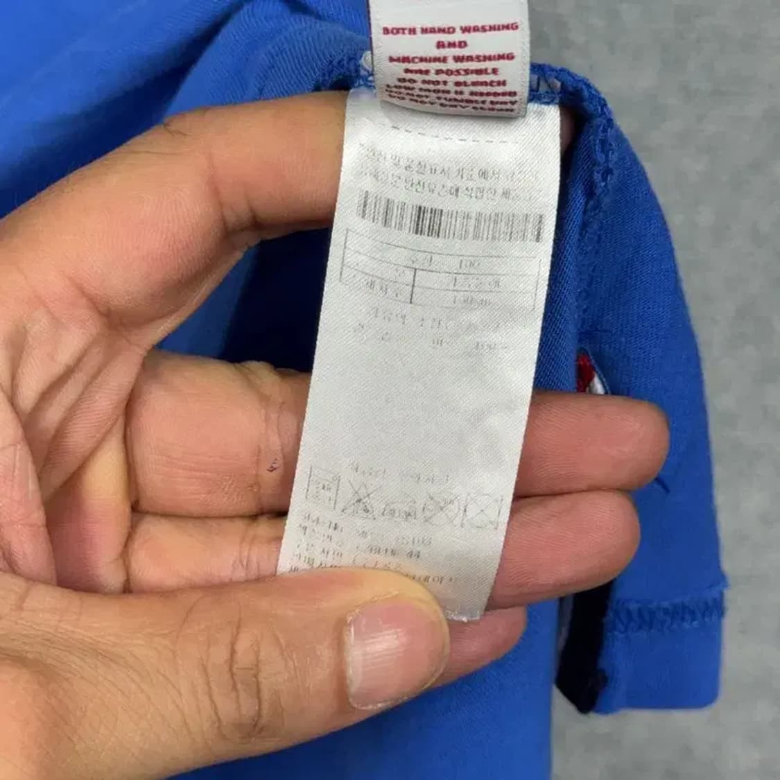 US 폴로아쎈 캐주얼 남성 블루 긴팔 티 L 상품이미지4