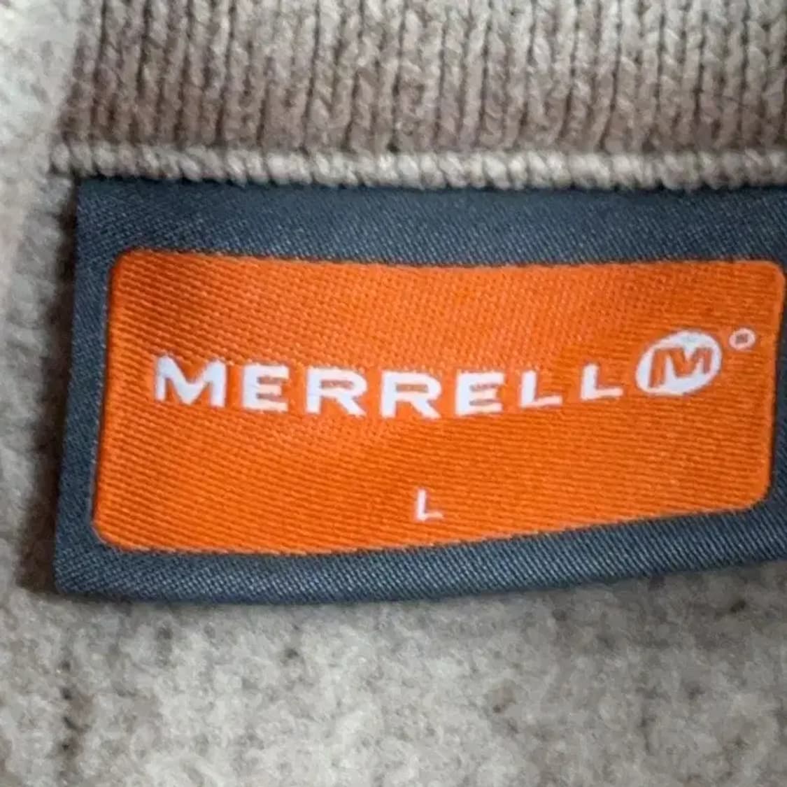 머렐 로고 플리스 후리스 베이지 자켓 L 상품이미지3