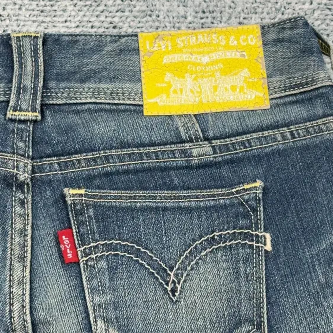 리바이스 여성 Y2K 워싱 빈티지 데님팬츠 26 32 상품이미지5