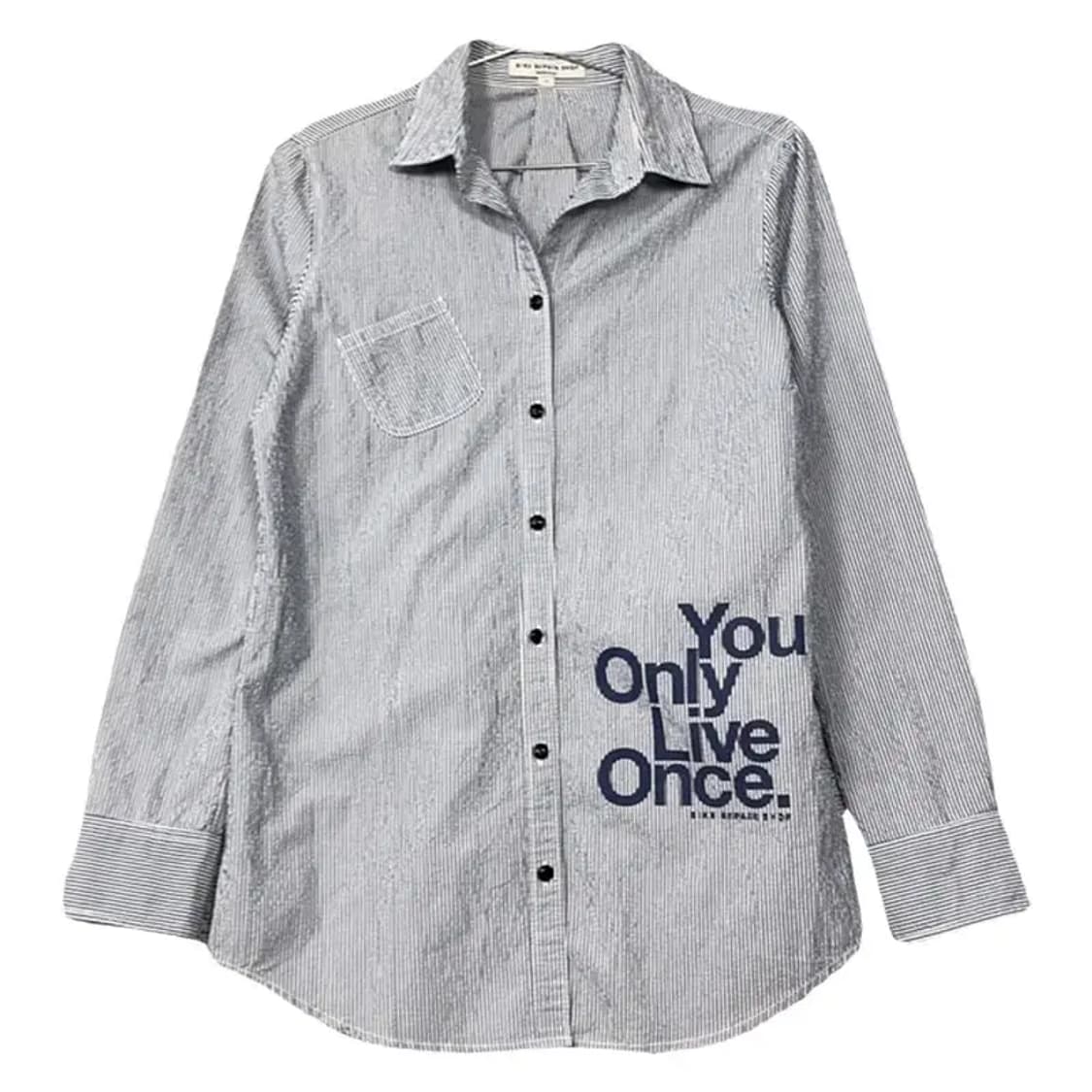 빈폴 스트라이프 라이트 블루 블라우스 85 상품이미지1