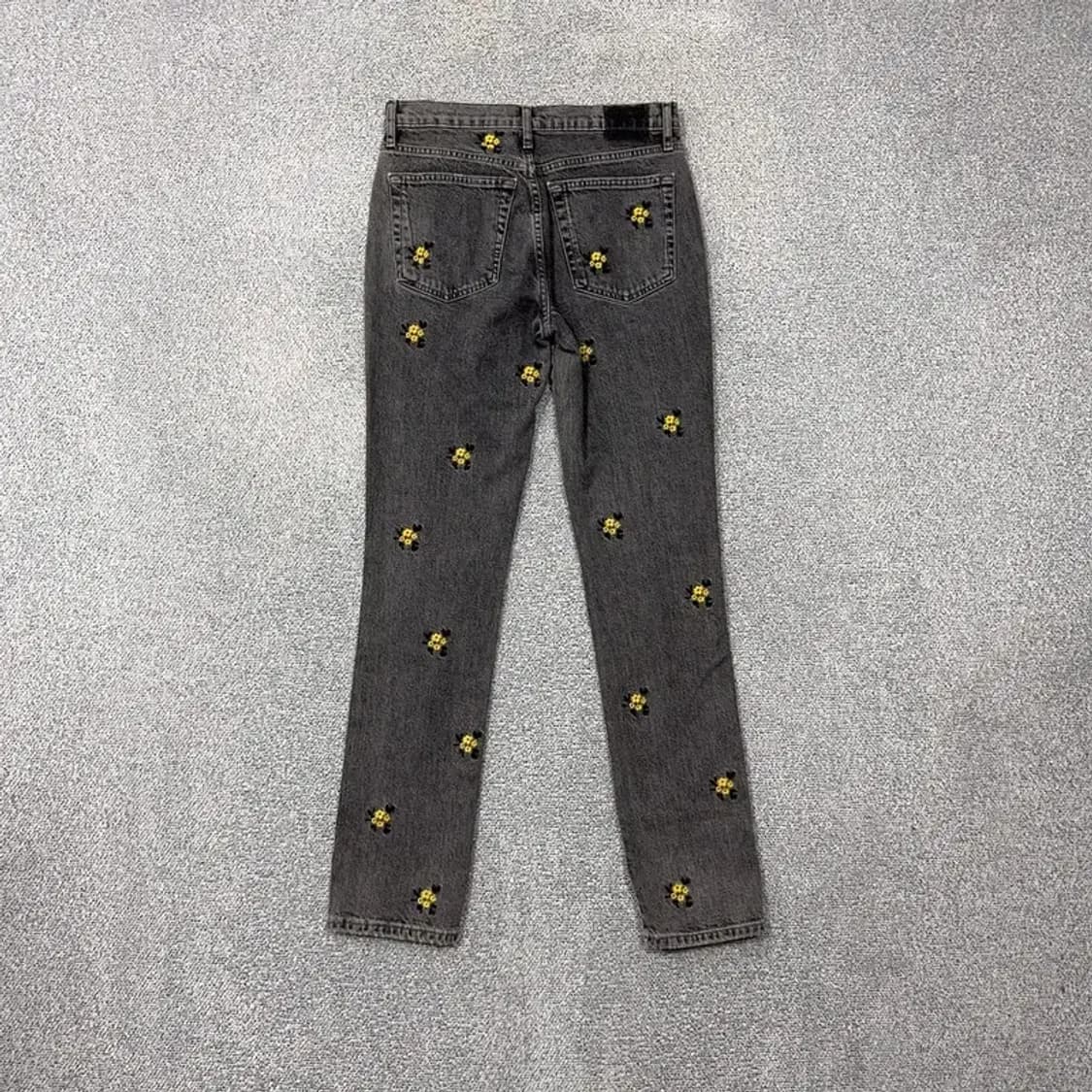 자라 플라워 자수 여성 흑청바지 26 상품이미지2