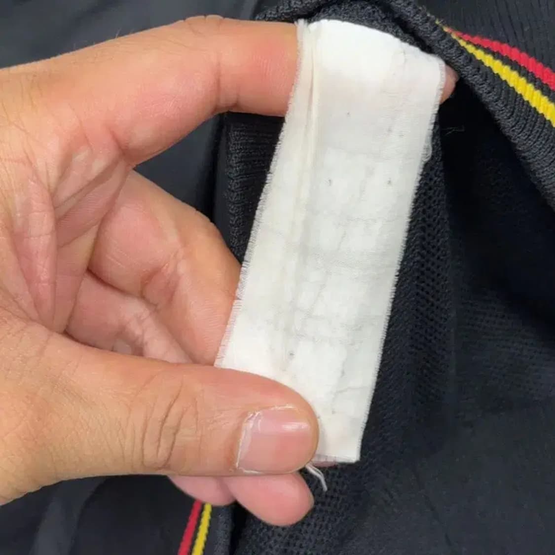 푸마 블랙 유광 퀄팅 트랙탑 집업 저지 L 상품이미지3