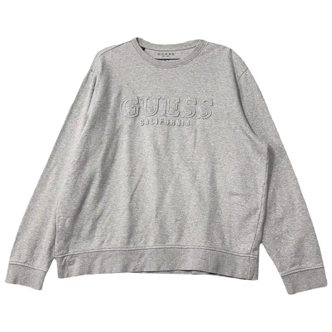 게스 프린팅 라이트 그레이 맨투맨 XXL 상품이미지1