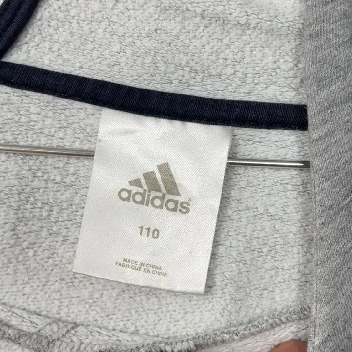 아디다스 나그랑 올드스쿨 프린팅 라이트 그레이 후드티 110 상품이미지3