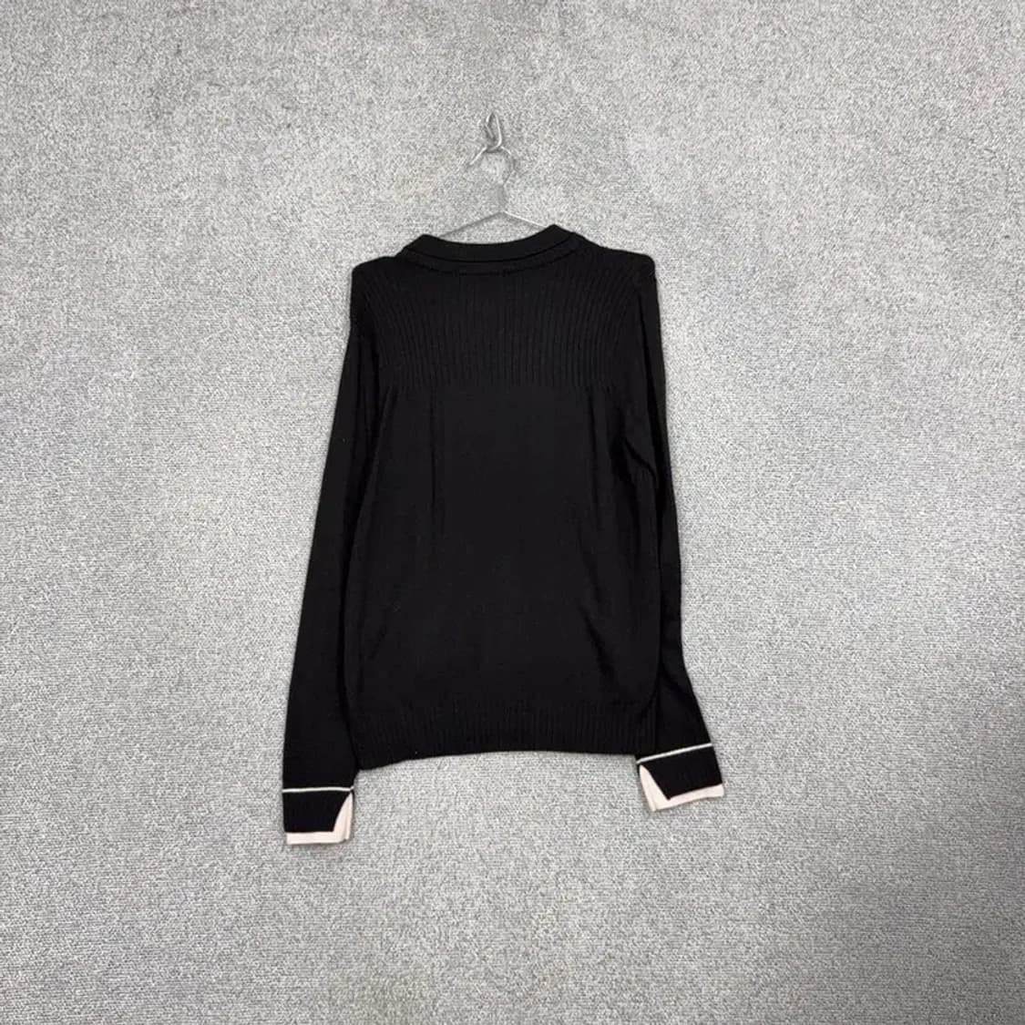 휠라 골프 블랙 카라 니트 100 상품이미지2