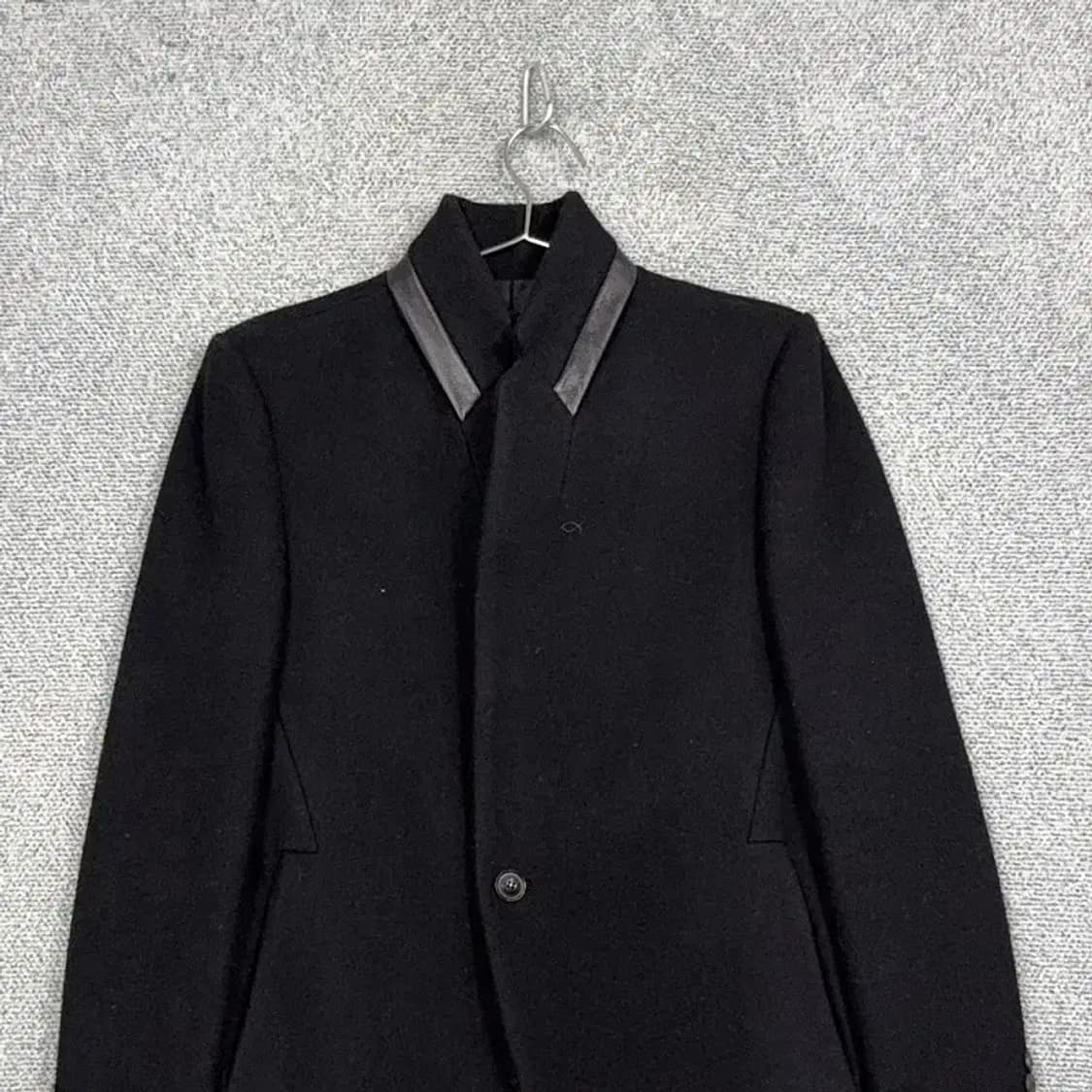 시스템 블랙 캐시미어 울 롱 코트 100-175 상품이미지3