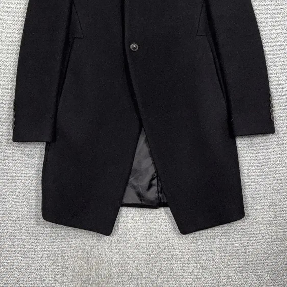 시스템 블랙 캐시미어 울 롱 코트 100-175 상품이미지4