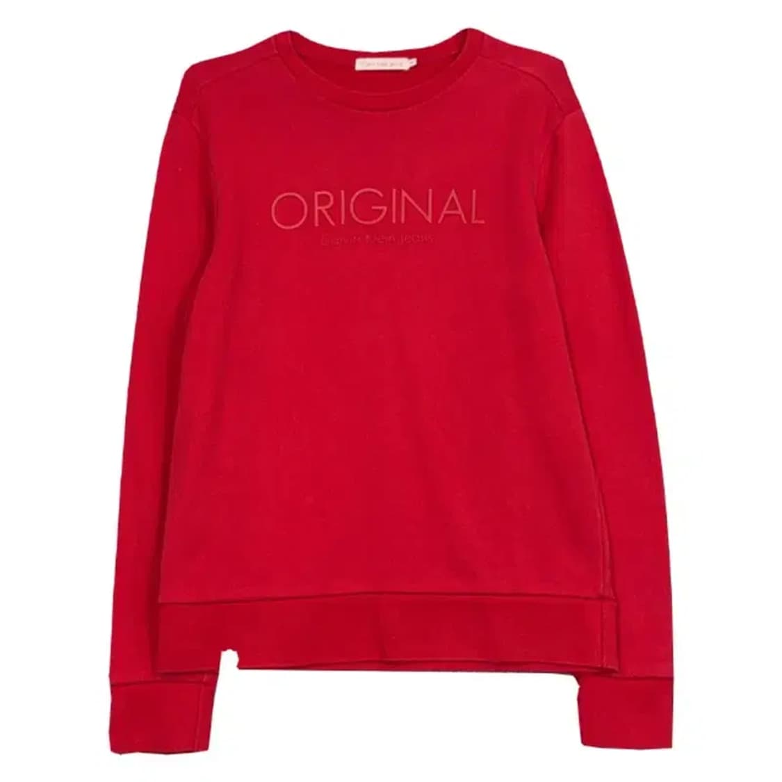 캘빈클라인 프린팅 레드 맨투맨 M 상품이미지1