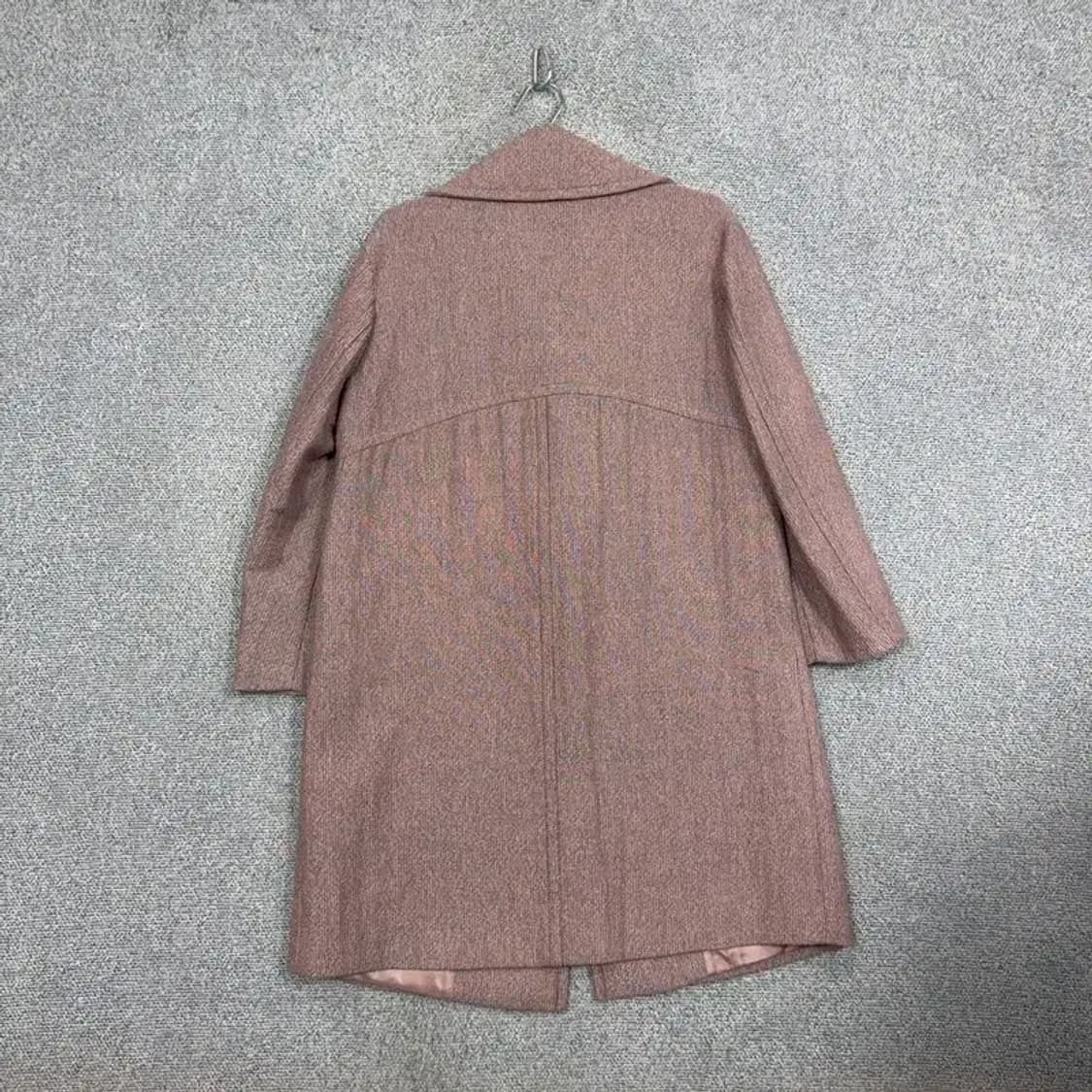 시슬리 라이트 핑크 아크릴 원버튼 롱 코트 76-90-155 상품이미지2