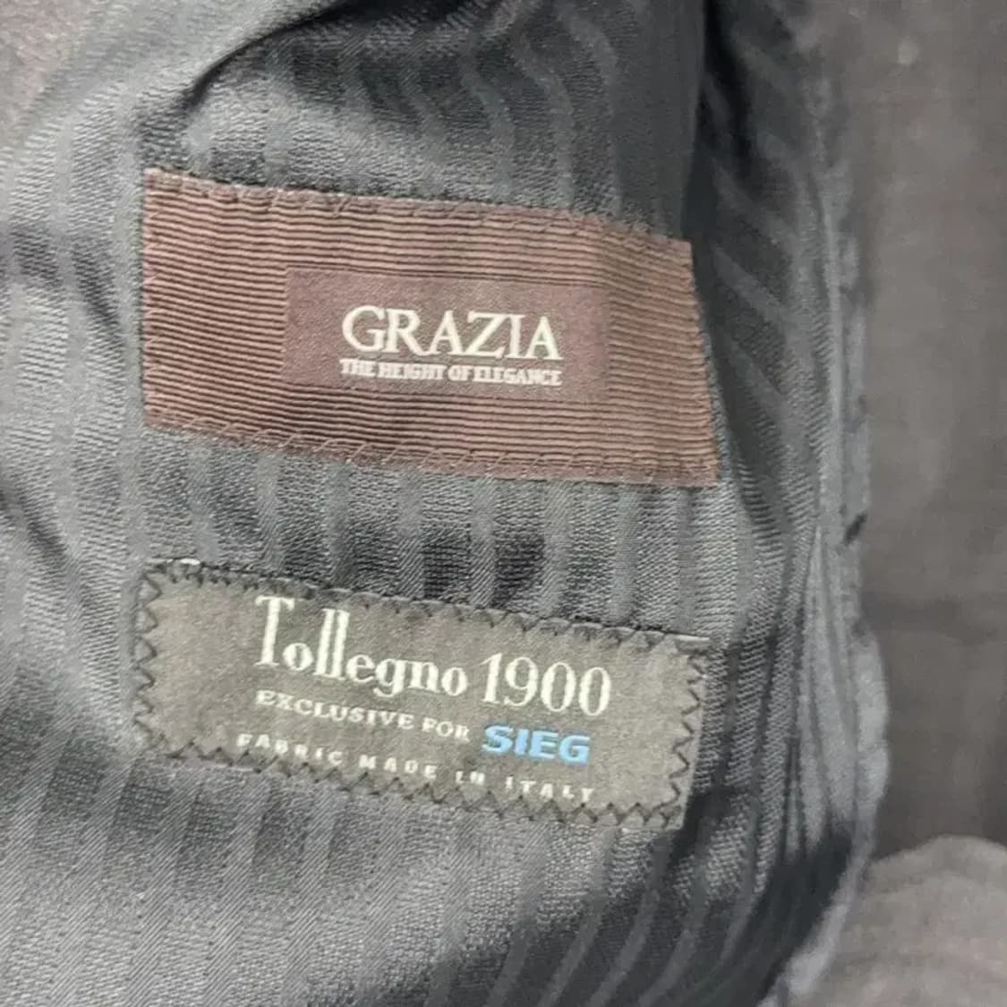 지이크 그레이 투버튼 클래식 울 블레이저 105-180(105) 상품이미지4