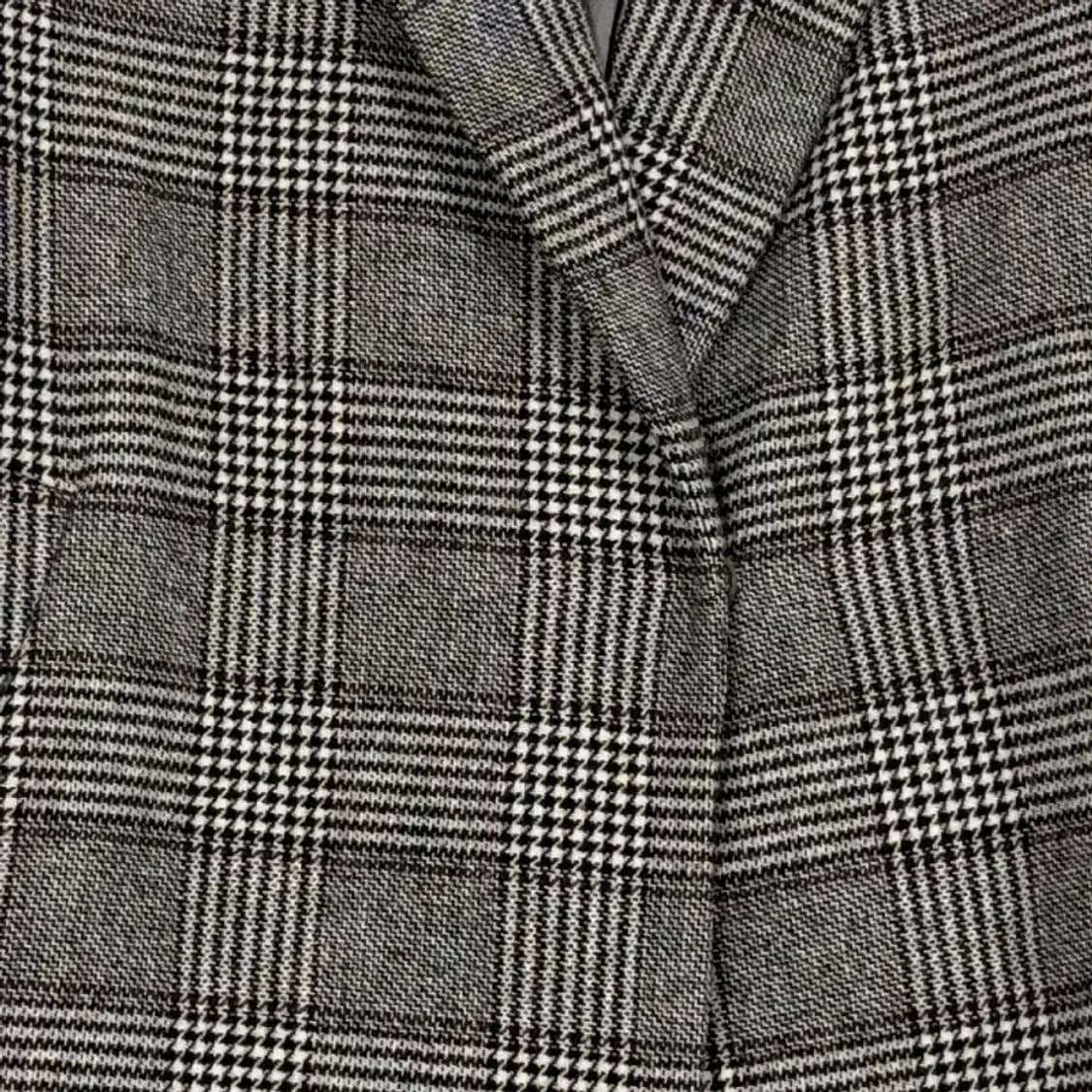 레노마 체크 그레이 울 롱 코트 6 상품이미지4