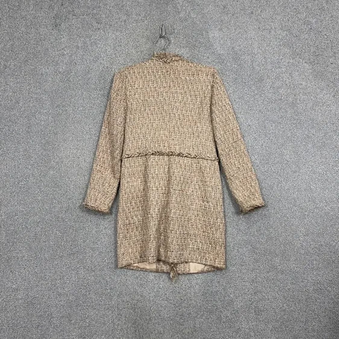 모조에스핀 체크 베이지 트위드 클래식 코트 85-91-164 상품이미지2