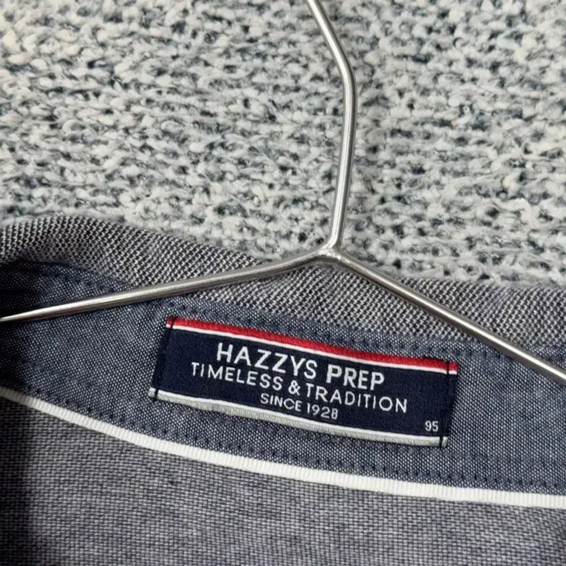 해지스 그레이 로고 캐주얼 긴팔 카라티 95 상품이미지5