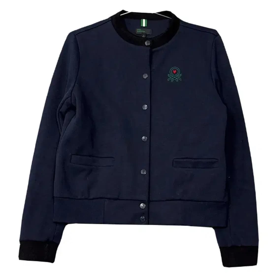 베네통 네이비 로고 블루종 M 상품이미지1