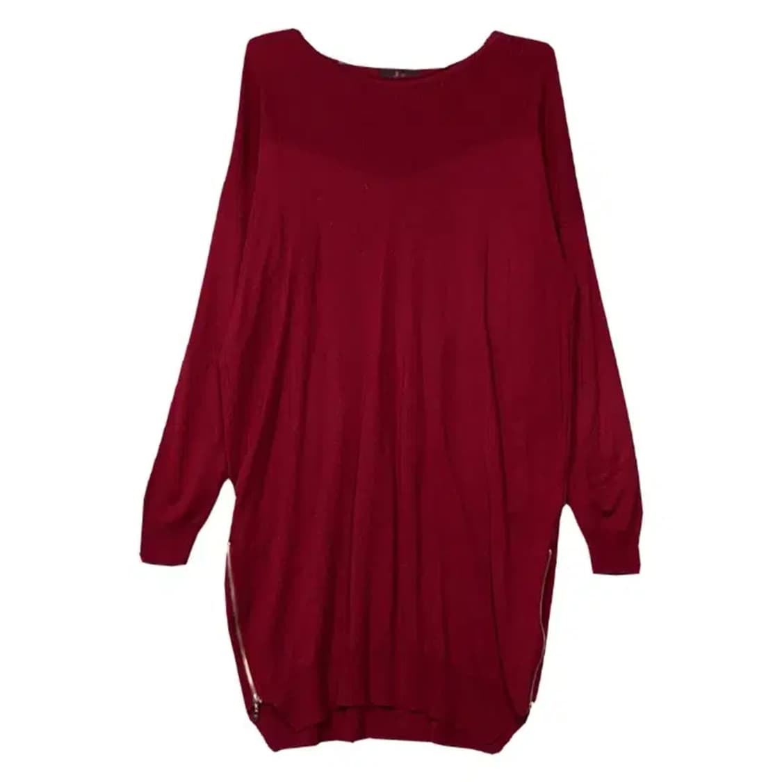 지고트 버건디 아크릴 울 롱 원피스 FREE 상품이미지1