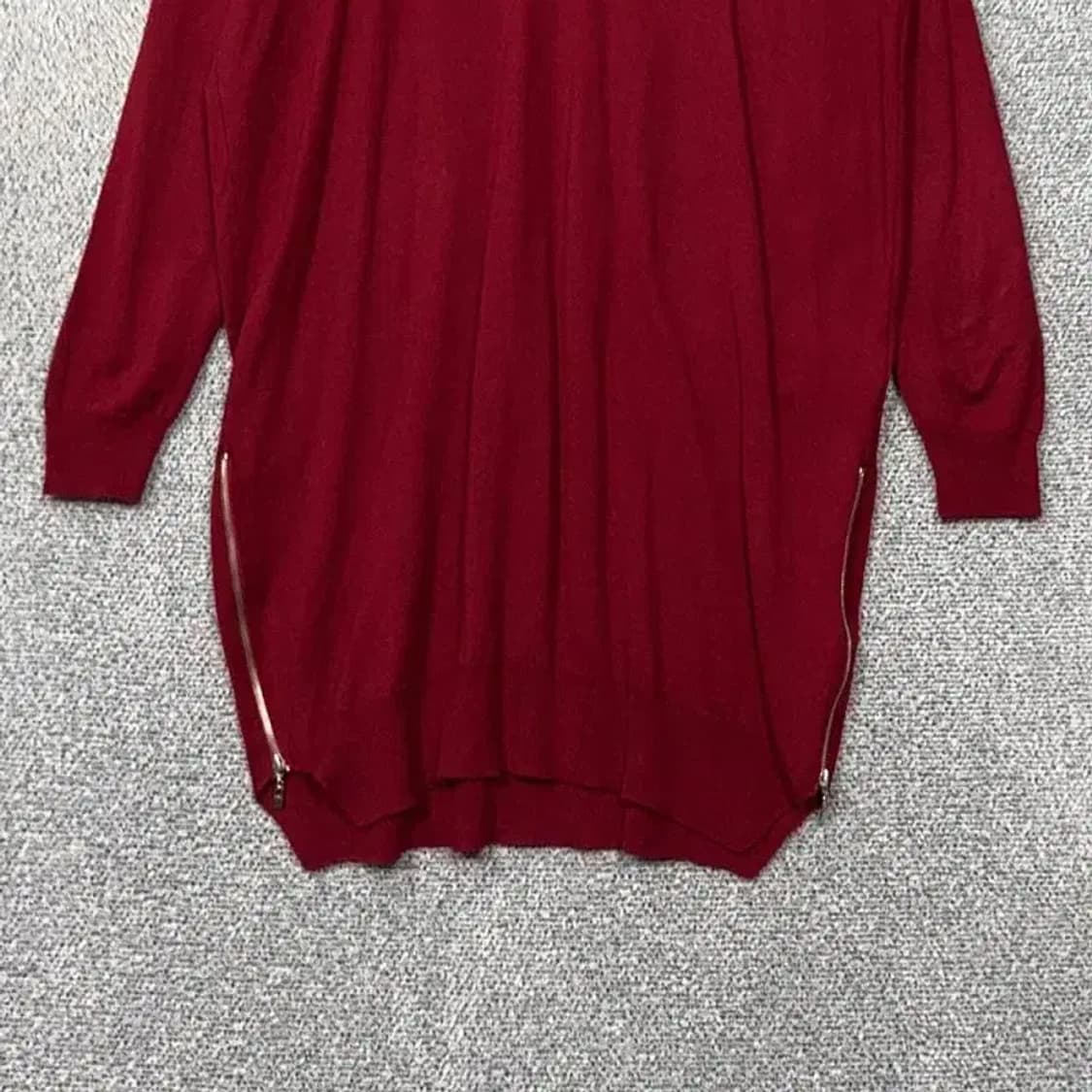 지고트 버건디 아크릴 울 롱 원피스 FREE 상품이미지4