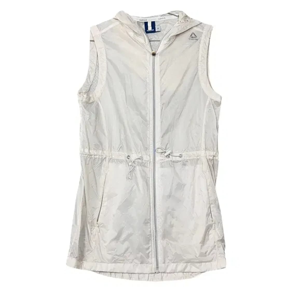 리복 화이트 기능성 롱 바람막이 조끼 S 상품이미지1
