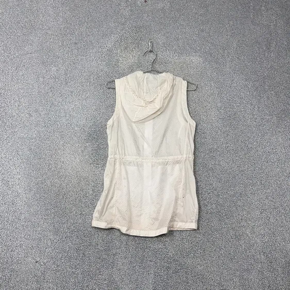 리복 화이트 기능성 롱 바람막이 조끼 S 상품이미지2