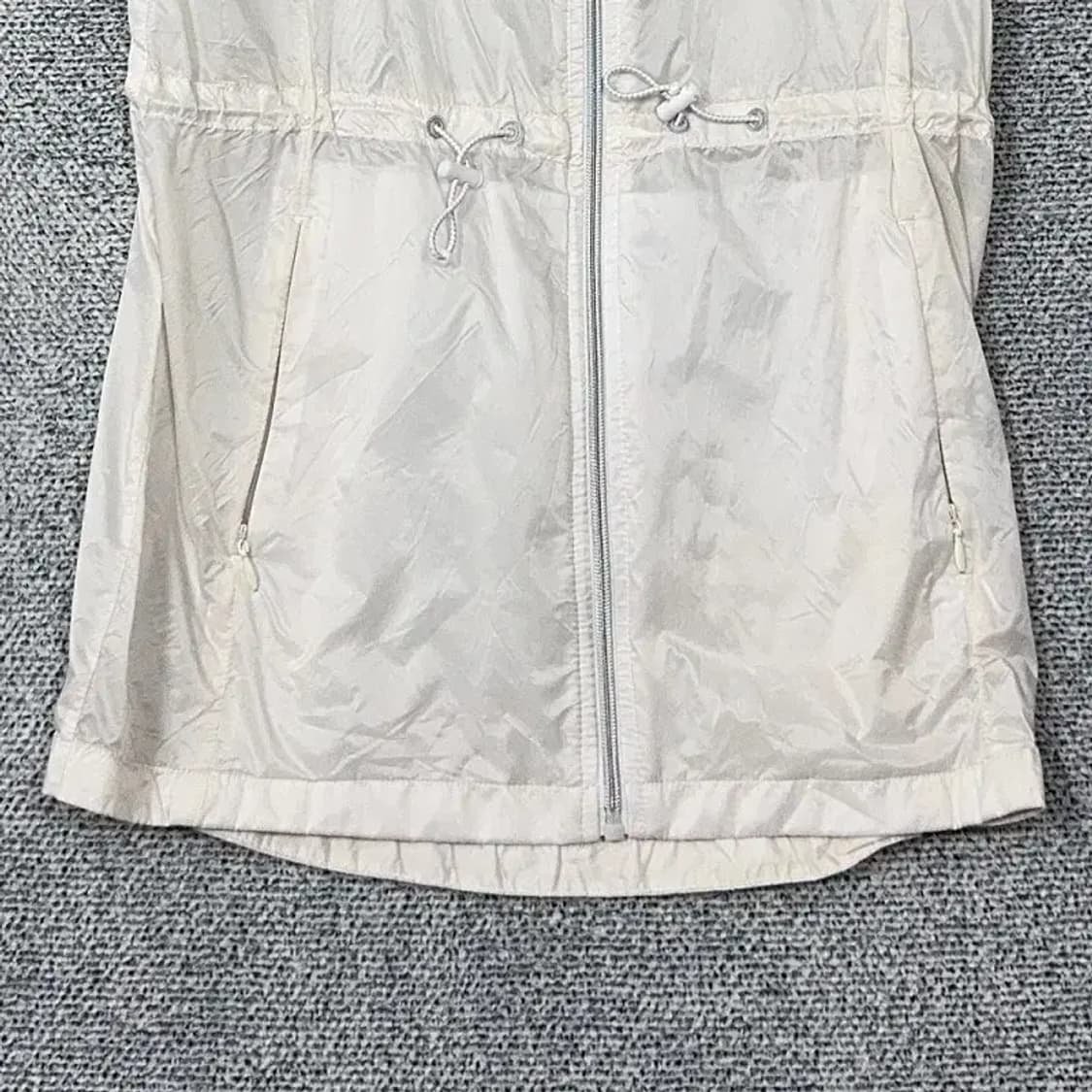 리복 화이트 기능성 롱 바람막이 조끼 S 상품이미지4