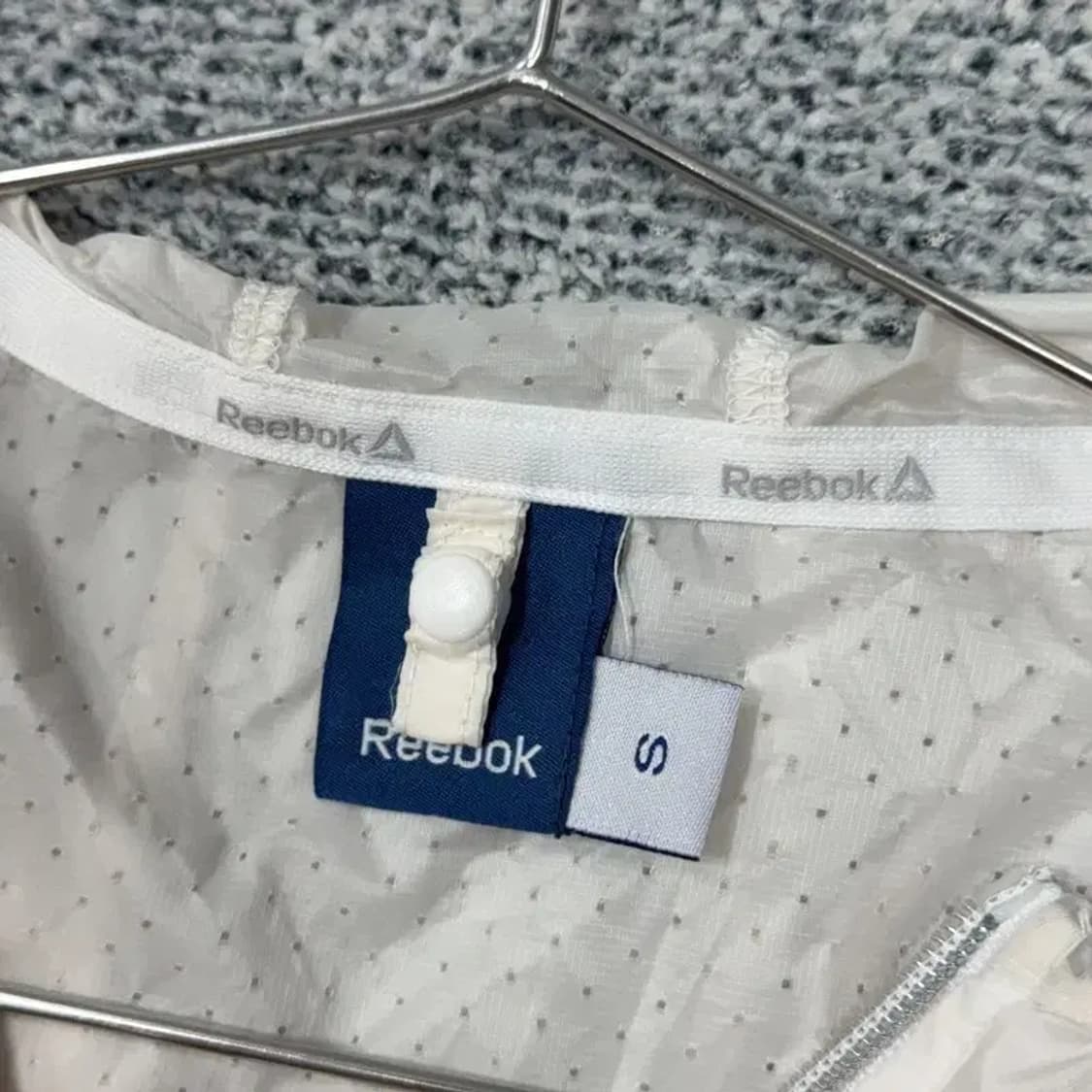 리복 화이트 기능성 롱 바람막이 조끼 S 상품이미지5