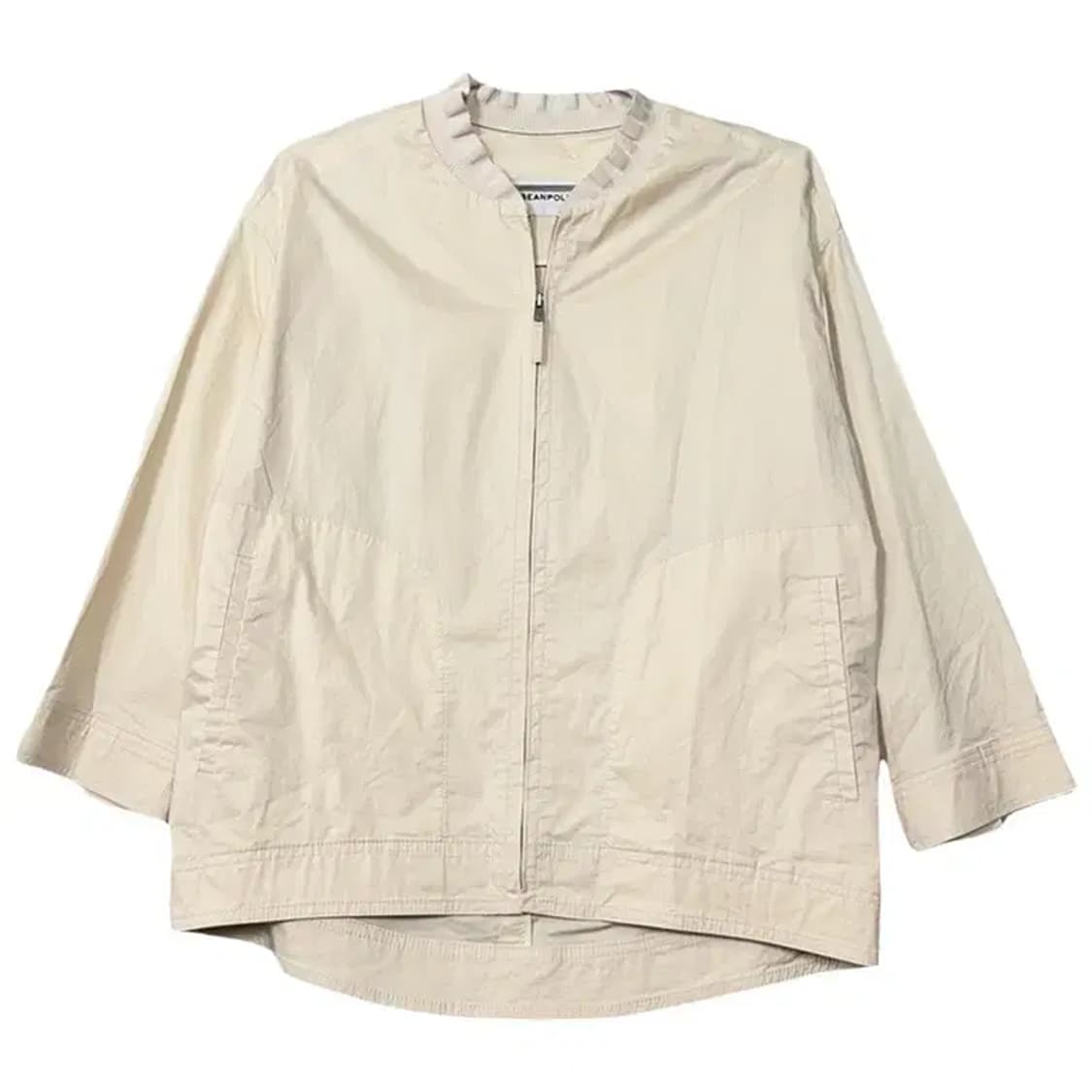 빈폴 크림 코튼 블루종 자켓 095 상품이미지1