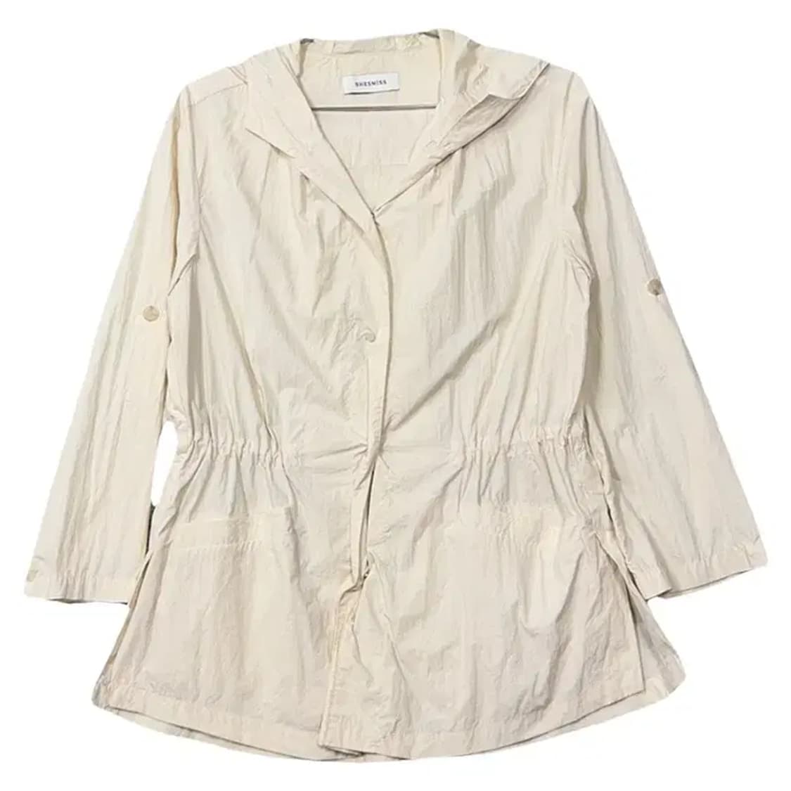 쉬스미스 크림 벨티드 나일론 후드 자켓 55 상품이미지1