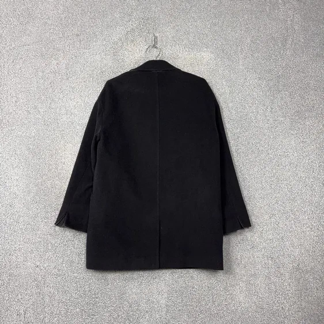 시슬리 블랙 더블 버튼 울 코트 44 상품이미지2