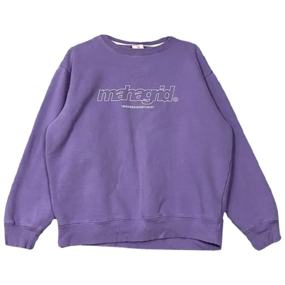 마하그리드 프린팅 연퍼플 맨투맨 L 상품이미지1