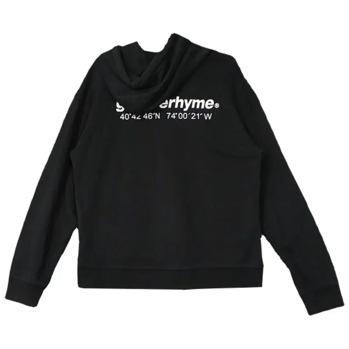 그루브라임 백로고 블랙 후드티 M 상품이미지2