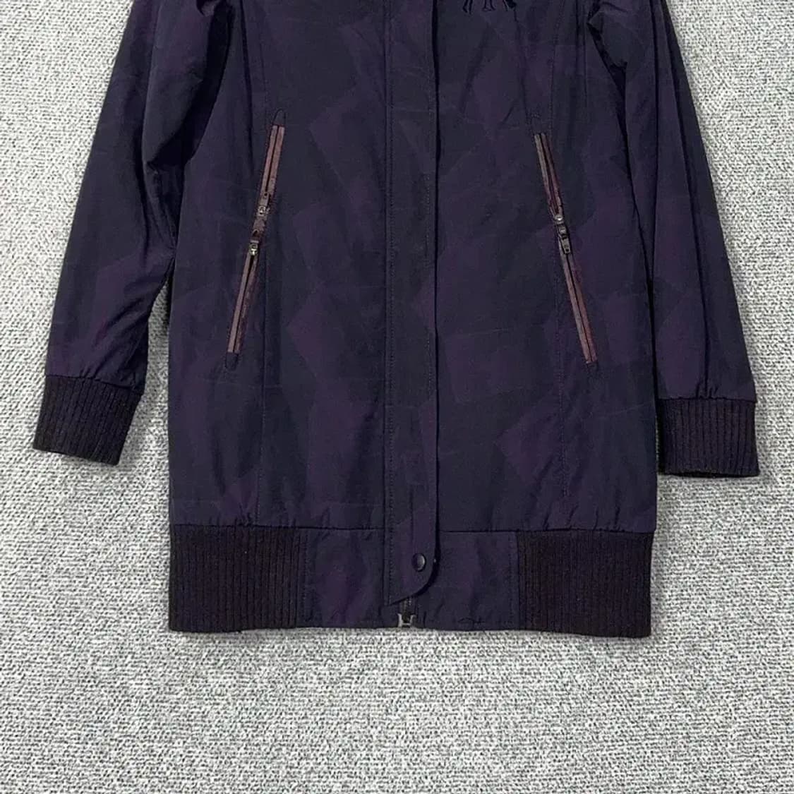 MLB 뉴욕양키즈 퍼플 배색 롱 바람막이 집업 85 상품이미지4