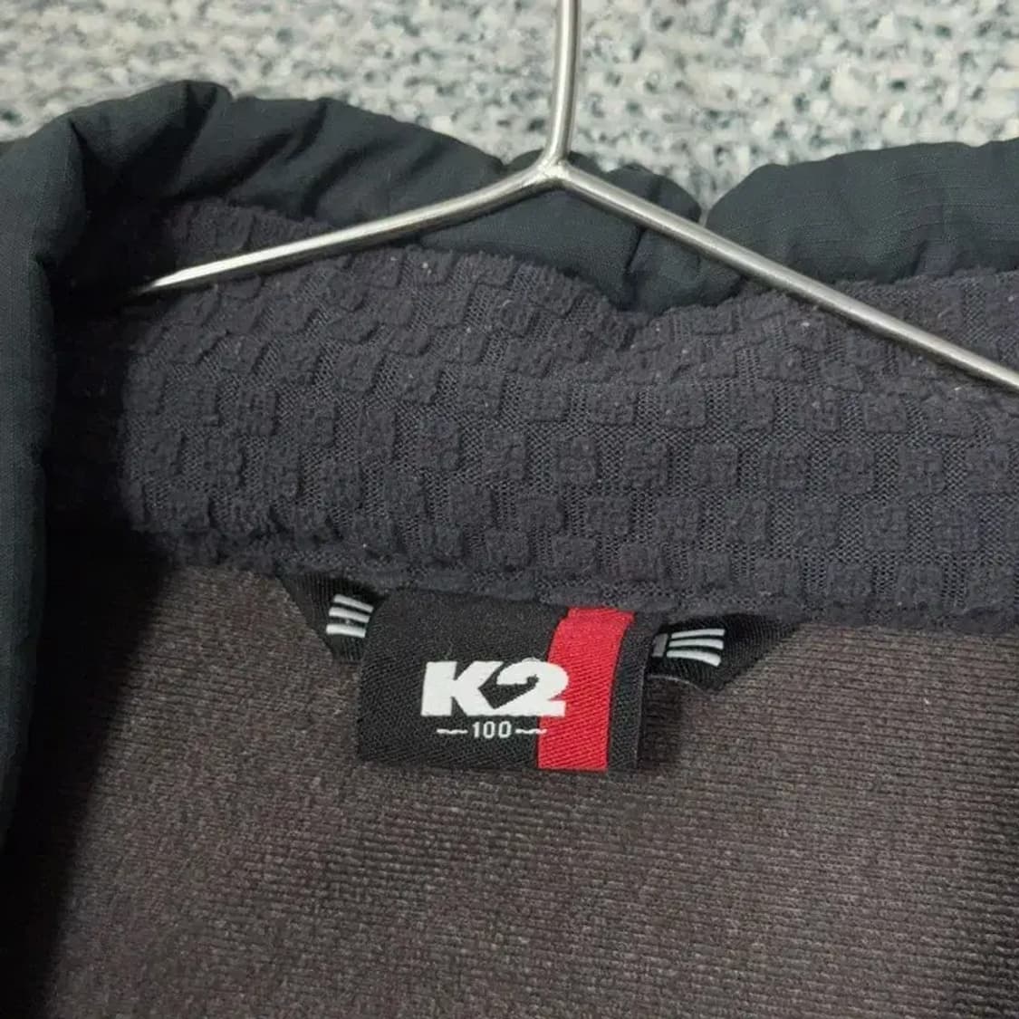 K2 퍼플 핑크 로고 기능성 후리스 후드집업 100 상품이미지3