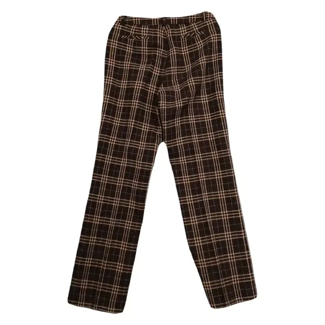 톰보이 빈티지 체크 브라운 바지 28인치 상품이미지2