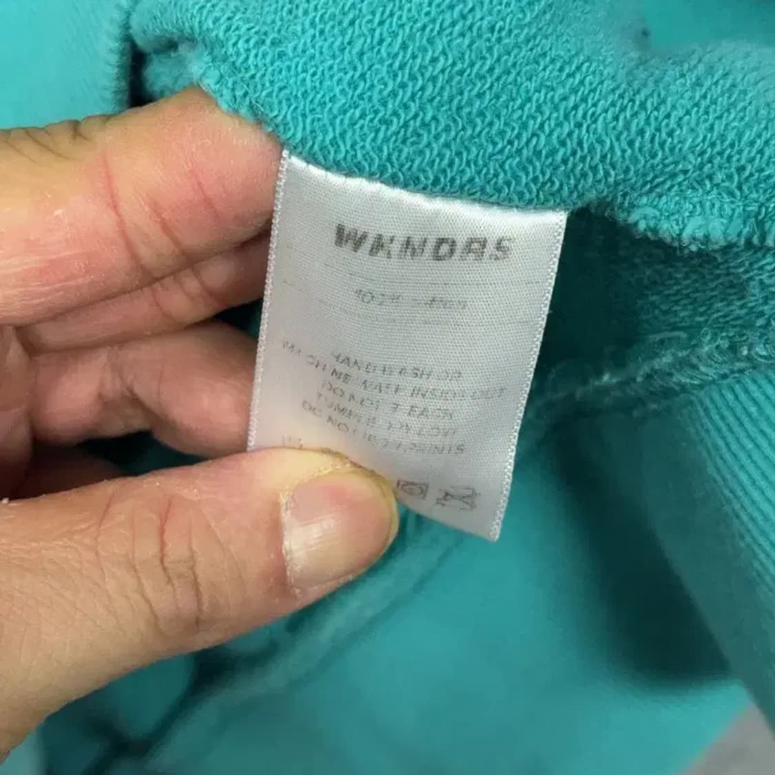 위캔더스 로고 민트 스웻 후드티 M 상품이미지4