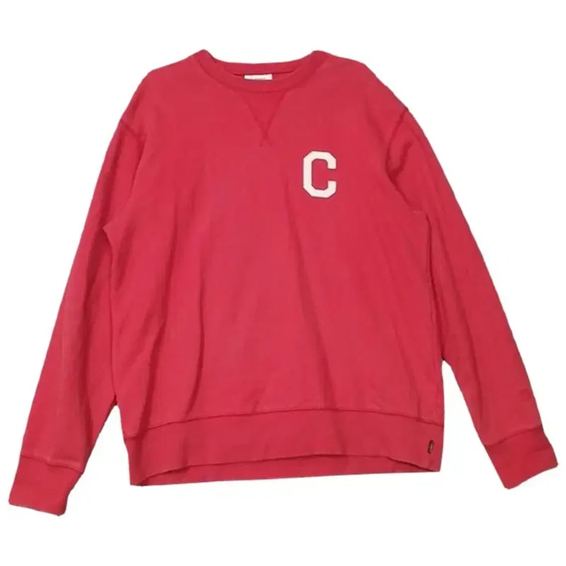 커버낫 로고 레드 맨투맨 XL 상품이미지1